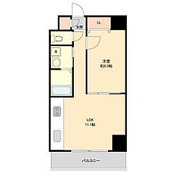 AHビル 1LDKの間取図画像