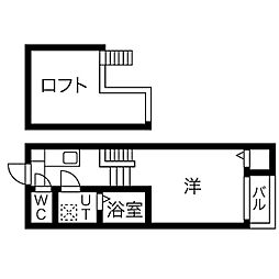 MakanaRM 1SKの間取図画像