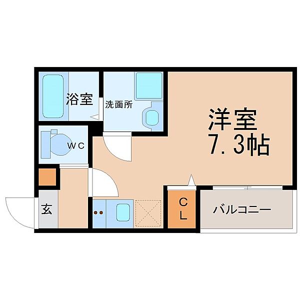 愛知県名古屋市西区児玉２丁目(賃貸アパート1R・2階・20.11㎡)の写真 その2