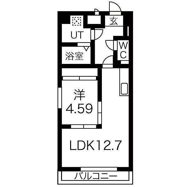 愛知県名古屋市中区平和１丁目(賃貸マンション1LDK・9階・43.58㎡)の写真 その2