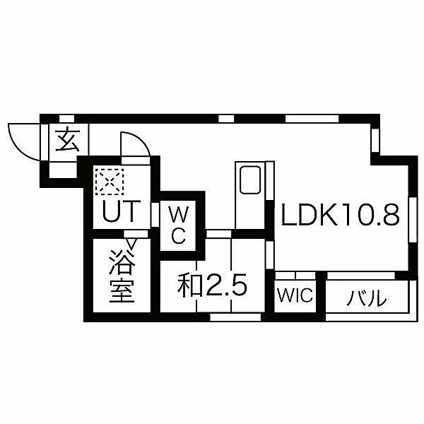 愛知県名古屋市中村区則武１丁目(賃貸アパート1LDK・3階・29.19㎡)の写真 その2