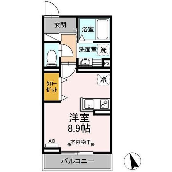 愛知県名古屋市熱田区明野町(賃貸アパート1R・3階・26.93㎡)の写真 その2