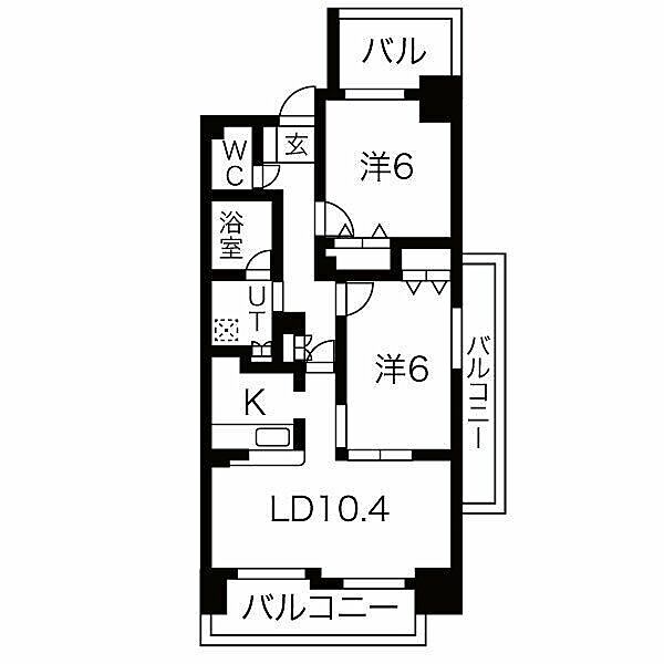 愛知県名古屋市中区大須３丁目(賃貸マンション2LDK・9階・58.78㎡)の写真 その2