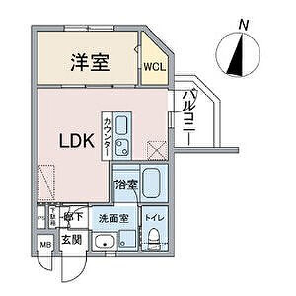 愛知県名古屋市中川区運河通１丁目(賃貸マンション1LDK・3階・30.03㎡)の写真 その2