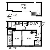 愛知県名古屋市中川区十番町１丁目（賃貸アパート2K・2階・20.69㎡） その2