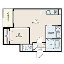 愛知県名古屋市西区枇杷島３丁目（賃貸アパート1LDK・3階・32.10㎡） その2