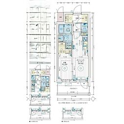 名古屋市営東山線 中村日赤駅 徒歩6分の賃貸マンション 10階1DKの間取り