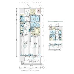 名古屋市営東山線 中村日赤駅 徒歩6分の賃貸マンション 10階1DKの間取り