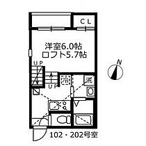 愛知県名古屋市熱田区木之免町（賃貸アパート1K・2階・20.83㎡） その2