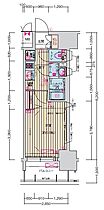 愛知県名古屋市中村区竹橋町（賃貸マンション1K・7階・23.47㎡） その2