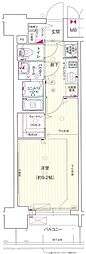 JR中央本線 鶴舞駅 徒歩11分の賃貸マンション 5階1Kの間取り