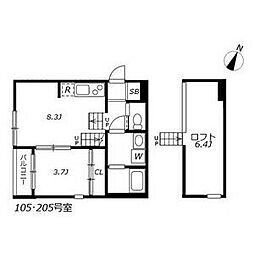 ハーモニーテラス白子町 2階/205