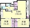 神陵台西住宅59号棟3階5.3万円