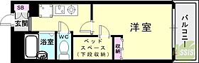 レオパレスSeaSide須磨  ｜ 兵庫県神戸市須磨区鷹取町4丁目3-19（賃貸マンション1K・1階・19.87㎡） その2