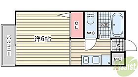 プリシェール中津  ｜ 兵庫県神戸市垂水区本多聞1丁目8-33（賃貸アパート1R・2階・20.03㎡） その2