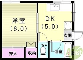 リーガルアパート高丸  ｜ 兵庫県神戸市垂水区高丸7丁目（賃貸アパート1DK・1階・26.00㎡） その2