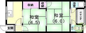 小林文化  ｜ 兵庫県神戸市須磨区北町3丁目（賃貸アパート2K・2階・32.56㎡） その2