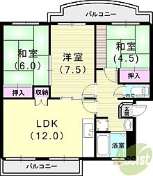 横尾2団地 2階/-