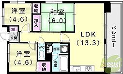 アプリーレ垂水 3LDKの間取図画像