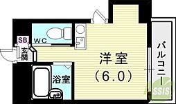 サン・ビレッジ塩屋 ワンルームの間取図画像