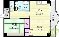 ドリーム寺池 2LDKの間取図画像