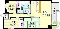パレ清水が丘 3LDKの間取図画像