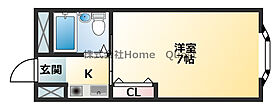 大阪府八尾市弓削町南1丁目（賃貸マンション1K・2階・18.00㎡） その2