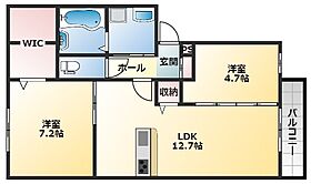 大阪府柏原市古町3丁目（賃貸アパート2LDK・1階・58.37㎡） その2