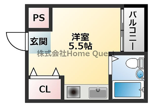 ダイヤコーポ 201｜大阪府東大阪市高井田元町2丁目(賃貸マンション1R・2階・12.00㎡)の写真 その2