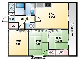 メゾンデトワール  ｜ 大阪府八尾市南本町4丁目6-39（賃貸マンション3LDK・6階・59.13㎡） その2