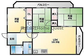 ハーモニアス北本町  ｜ 大阪府八尾市北本町1丁目（賃貸マンション3LDK・6階・62.00㎡） その2