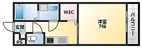 M‘s house上小阪  ｜ 大阪府東大阪市西上小阪8-15（賃貸アパート1K・3階・26.27㎡） その2