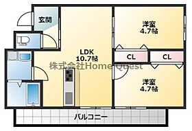 エム・セレスト柏原今町  ｜ 大阪府柏原市今町2丁目743-9（賃貸アパート2LDK・2階・44.34㎡） その2