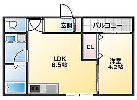 大阪府東大阪市小若江1丁目（賃貸アパート1LDK・1階・29.84㎡） その2