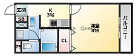 アンプルールフェールリアライフII 306 ｜ 大阪府柏原市石川町3-13（賃貸マンション1K・3階・26.08㎡） その2