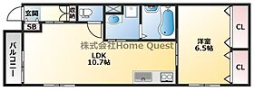 ブランシュ  ｜ 大阪府八尾市弓削町1丁目（賃貸アパート1LDK・1階・40.47㎡） その2