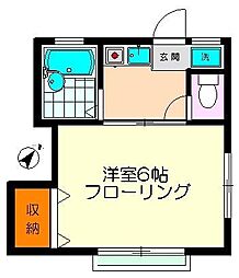 ハイツエステート 1Kの間取図画像