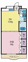 鴻臚館  ｜ 山梨県甲府市小松町（賃貸マンション1DK・2階・38.25㎡） その2