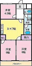 間取図画像 3DK