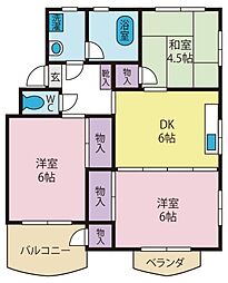 間取図画像 3DK
