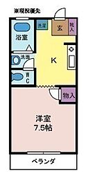 間取図画像 1K