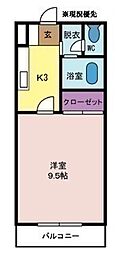 間取図画像 1K