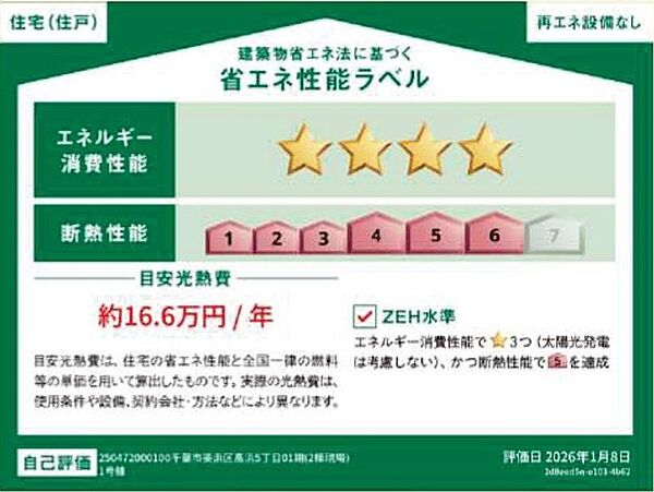 省エネ性能ラベルを拡大表示