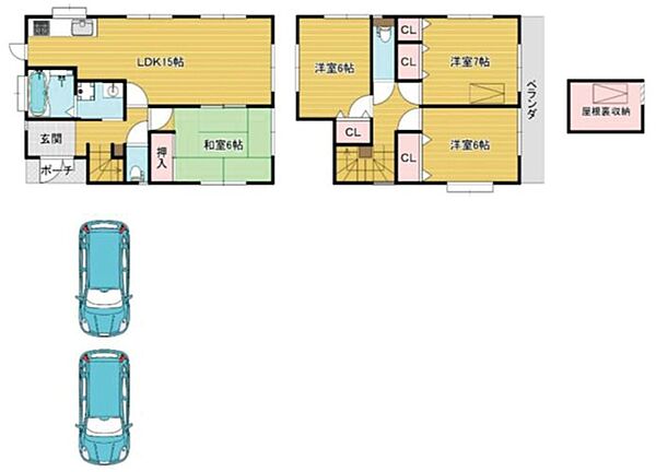 間取りを拡大表示