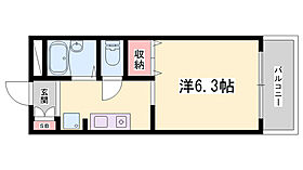 アミスタ花北  ｜ 兵庫県姫路市西中島（賃貸アパート1K・2階・21.84㎡） その2