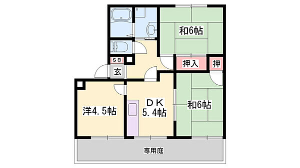兵庫県高砂市曽根町(賃貸アパート3DK・2階・50.81㎡)の写真 その2