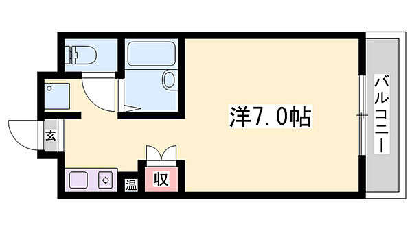 ライフタウンII ｜兵庫県加古川市平岡町新在家(賃貸マンション1R・5階・20.48㎡)の写真 その2