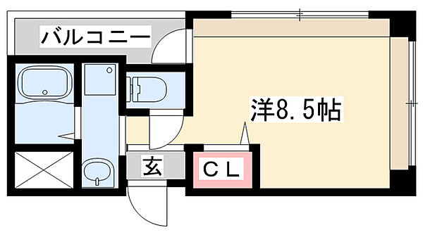 加古川尾上ヤングパレス ｜兵庫県加古川市尾上町今福(賃貸マンション1R・1階・25.08㎡)の写真 その2