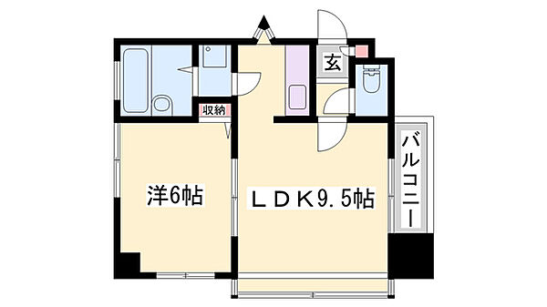 ベルトピア姫路I ｜兵庫県姫路市飾磨区鎌倉町(賃貸マンション1LDK・2階・36.30㎡)の写真 その2