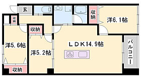 Sara  ｜ 兵庫県姫路市西夢前台1丁目（賃貸マンション3LDK・2階・66.60㎡） その2